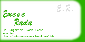 emese rada business card